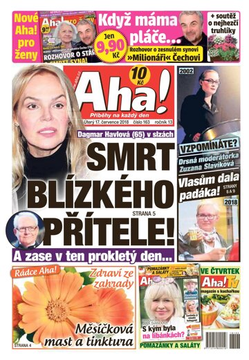 Obálka e-magazínu AHA! 17.7.2018