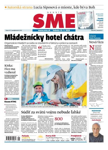 Obálka e-magazínu SME 23.2.2019