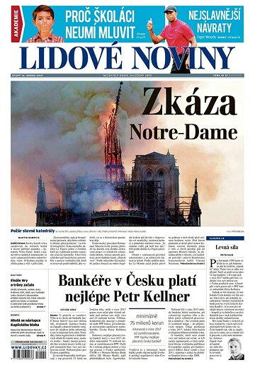 Obálka e-magazínu Lidové noviny 16.4.2019