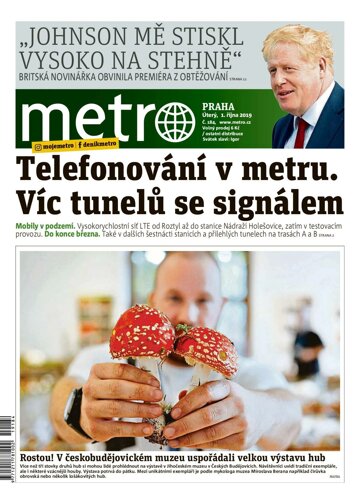 Obálka e-magazínu deník METRO 1.10.2019