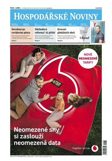 Obálka e-magazínu Hospodářské noviny 123 - 25.6.2021