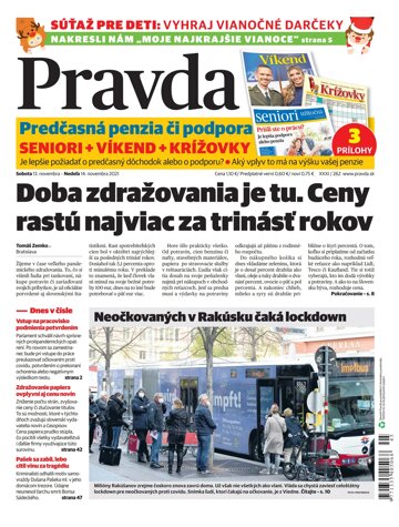 Obálka e-magazínu Pravda 13. 11. 2021