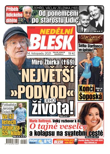 Obálka e-magazínu Nedělní Blesk 14.11.2021