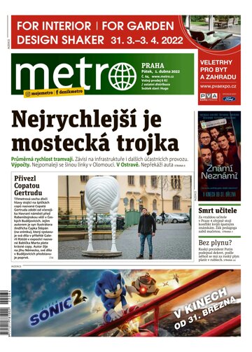 Obálka e-magazínu deník METRO 1.4.2022