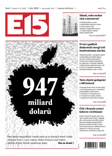 Obálka e-magazínu E15 15.6.2022