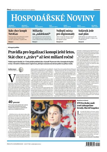 Obálka e-magazínu Hospodářské noviny 151 - 8.8.2023