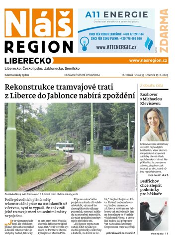 Obálka e-magazínu Náš Region - Liberecko 33/2023