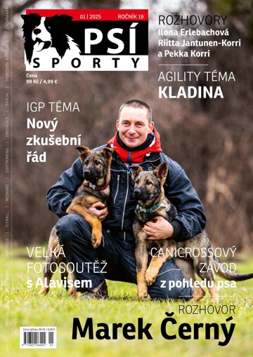 Obálka e-magazínu Psí sporty 1/2025