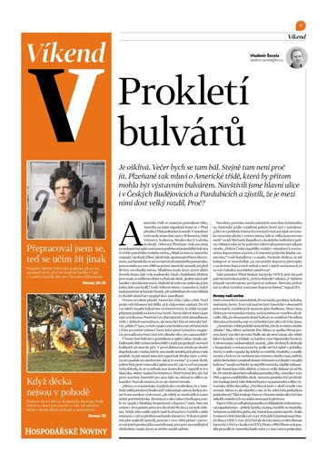 Obálka e-magazínu Hospodářské noviny - příloha Víkend 076 - 17.4.2025 Víkend