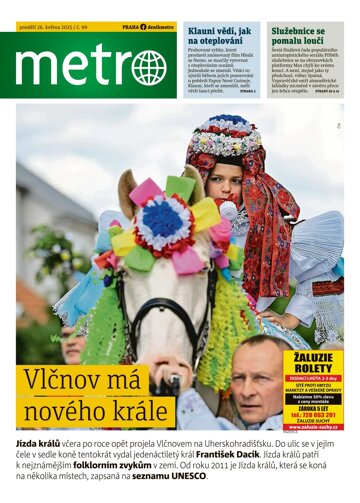 Obálka e-magazínu deník METRO 26.5.2025