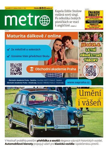 Obálka e-magazínu deník METRO 27.4.2026