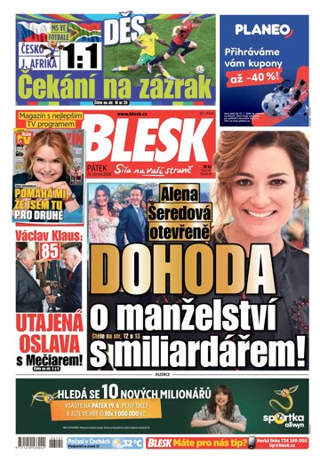 Obálka e-magazínu Blesk 19.6.2026