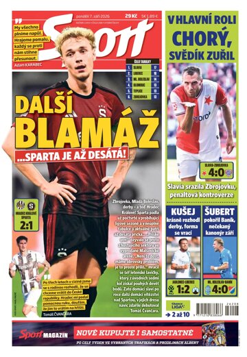 Obálka e-magazínu Sport 7.9.2026