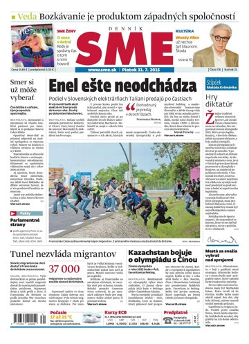 Obálka e-magazínu SME 31.7.2015