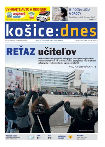 Obálka e-magazínu košice:dnes 2.2.2016
