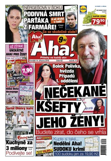 Obálka e-magazínu AHA! 14.3.2016