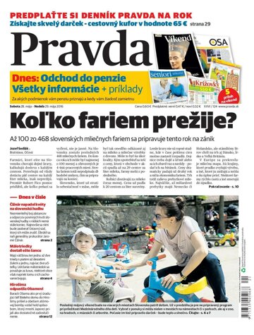 Obálka e-magazínu Pravda 28. 5. 2016