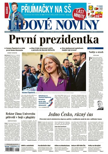 Obálka e-magazínu Lidové noviny 1.4.2019
