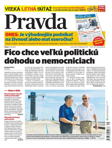Obálka e-magazínu Pravda 17. 7. 2019