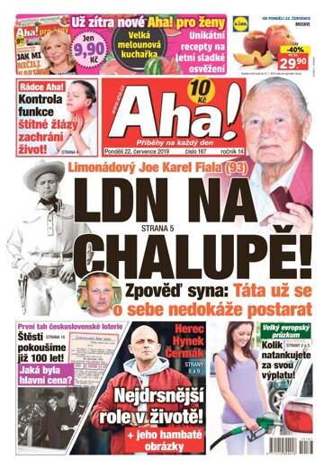 Obálka e-magazínu AHA! 22.7.2019