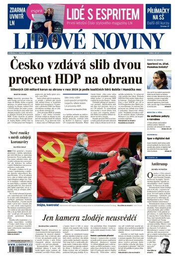 Obálka e-magazínu Lidové noviny 5.2.2020