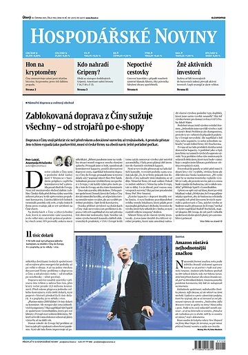 Obálka e-magazínu Hospodářské noviny 120 - 22.6.2021