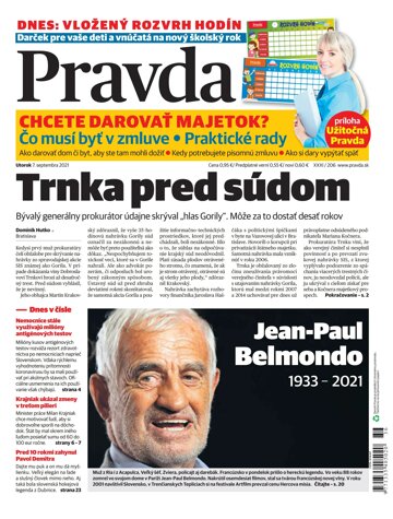 Obálka e-magazínu Pravda 7. 9. 2021