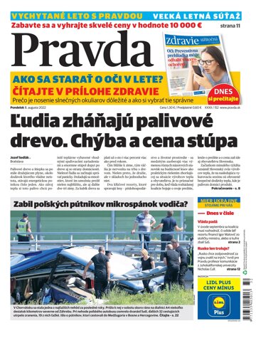 Obálka e-magazínu Pravda 8. 8. 2022