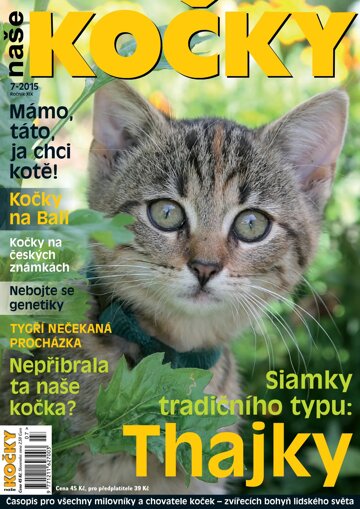 Obálka e-magazínu Naše kočky 7/2015