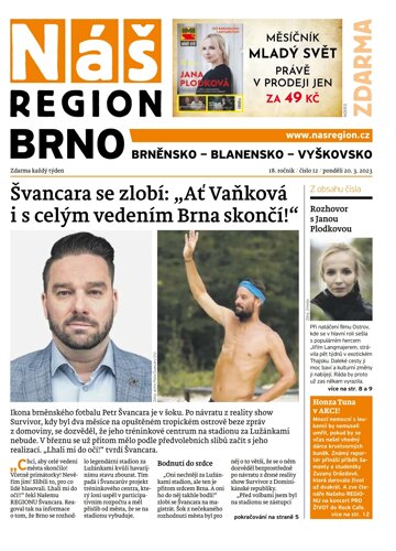 Obálka e-magazínu Náš Region - Brno 12/2023