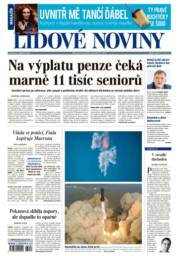 Obálka e-magazínu Lidové noviny 21.4.2023