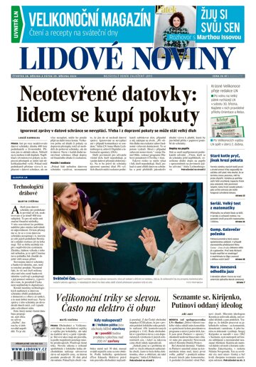 Obálka e-magazínu Lidové noviny 28.3.2024