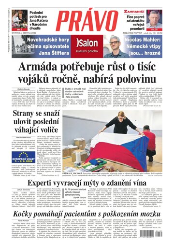 Obálka e-magazínu Deník Právo 6.6.2024