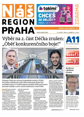 Obálka e-magazínu Náš Region - Praha 14/2025