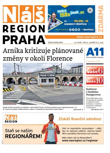 Obálka e-magazínu Náš Region - Praha 22/2025