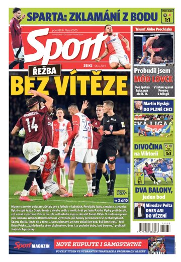 Obálka e-magazínu Sport 6.10.2025