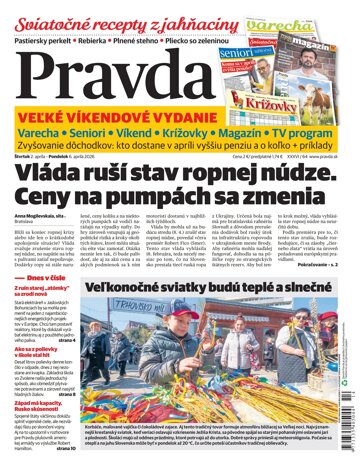 Obálka e-magazínu Pravda 2. 4. 2026