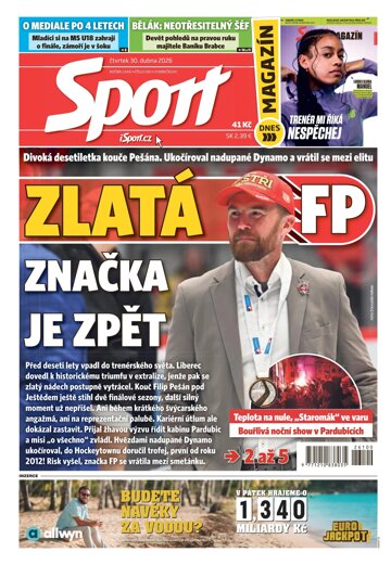 Obálka e-magazínu Sport 30.4.2026