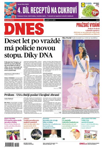 Obálka e-magazínu MF Dnes 15.12.2014