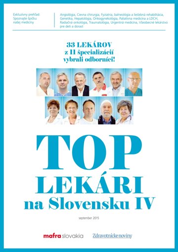 Obálka e-magazínu Top lekári na Slovenksu IV