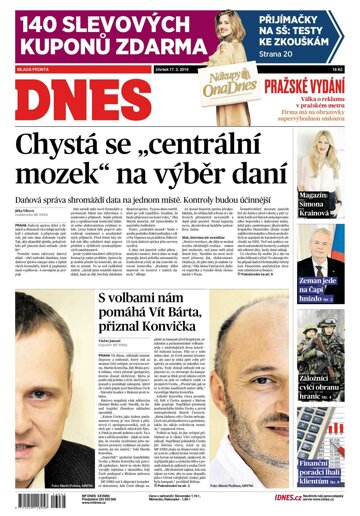 Obálka e-magazínu MF Dnes 17.3.2016