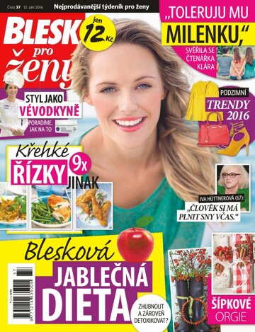 Obálka e-magazínu Blesk pro ženy 12.9.2016