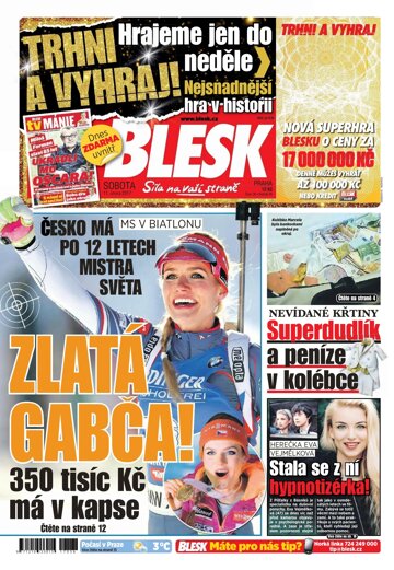 Obálka e-magazínu Blesk 11.2.2017