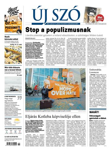 Obálka e-magazínu Új Szó 17.3.2017