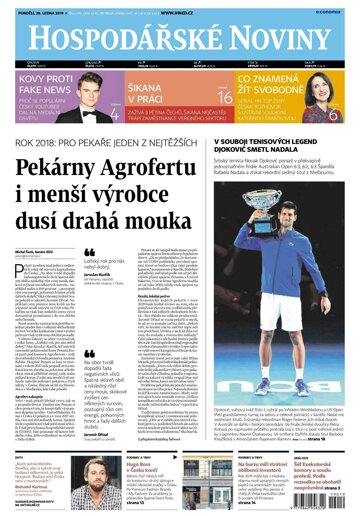 Obálka e-magazínu Hospodářské noviny 019 - 28.1.2019