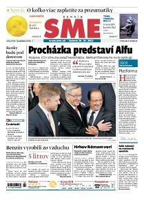 Obálka e-magazínu SME 20.10.2012
