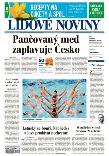 Obálka e-magazínu Lidové noviny 16.7.2019