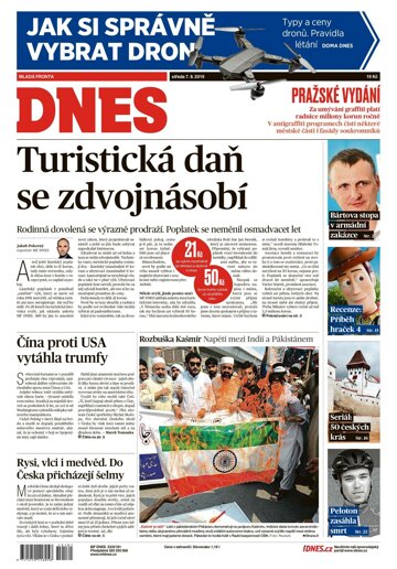 Obálka e-magazínu MF Dnes 7.8.2019