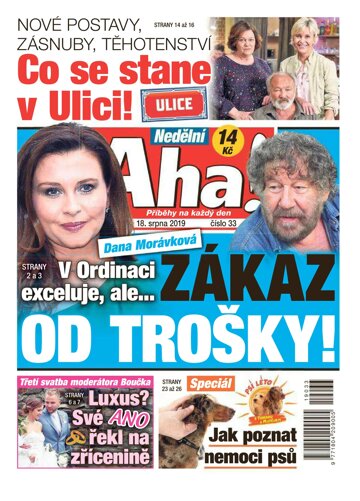 Obálka e-magazínu Nedělní AHA! 18.8.2019