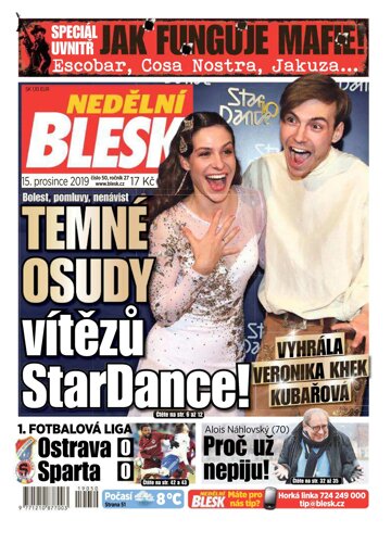 Obálka e-magazínu Nedělní Blesk 15.12.2019